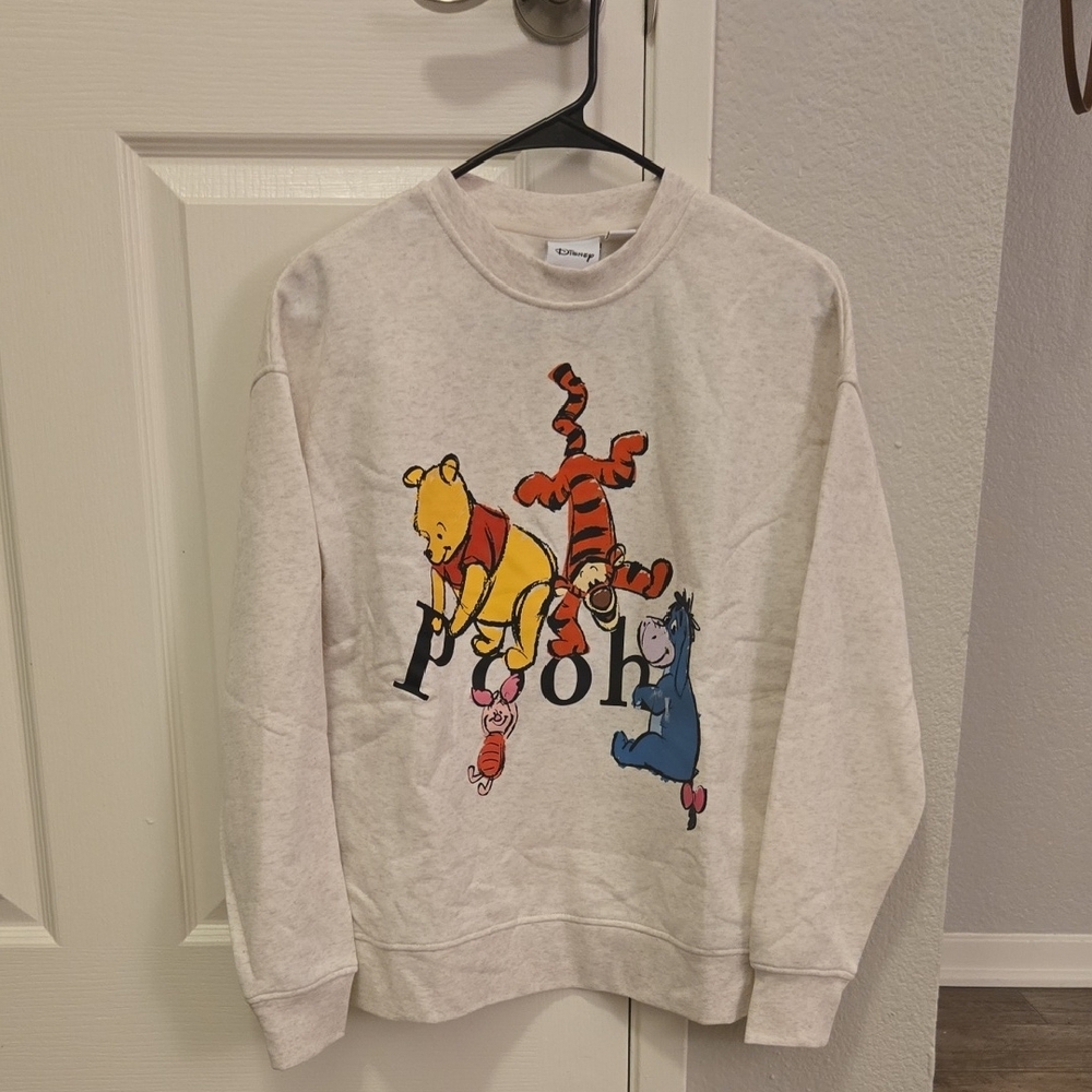 Disney Gray Crewneck Sweater with Classic Design
